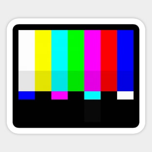 TV color test bars Sticker